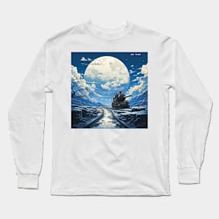 Azure Horizon Drive Long Sleeve T-Shirt